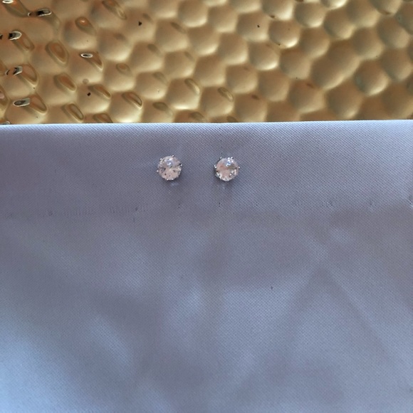 3/$10 (1/4”) Crystal Stud Earrings w/ Satin Bag - Picture 6 of 7